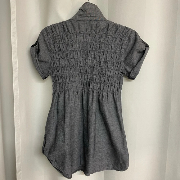 Street flowers gray tunic size small - Picture 2 of 6